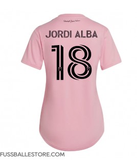 Günstige Inter Miami Jordi Alba #18 Heimtrikot Damen 2023-24 Kurzarm